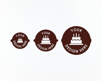 Plantillas personalizadas de decoración de pasteles (3 tamaños para elegir)