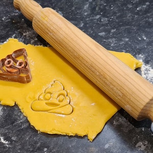 Copper 3D Printed Poop Emoji Cookie/Biscuit/Fondant Cutter