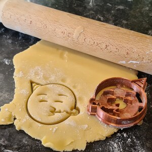 Copper 3D Printed Party Emoji Cookie/ Biscuit/Fondant Cutter