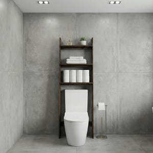 🚽 Over the Toilet Ladder Shelf – Small Space Bathroom Storage Organizer

Make the most of your bathroom with this stylish over toilet shelf, designed specifically for small space storage. This elegant toilet ladder shelf leans securely above your WC, offering vertical bathroom storage without drilling or wall damage — perfect for apartments and modern homes.