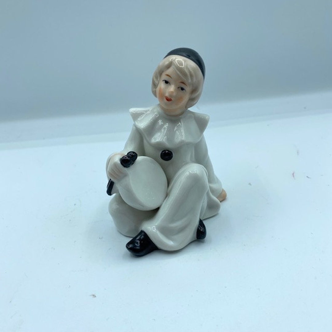Pièce décorative de clown pierrot vintage des années 80 - France