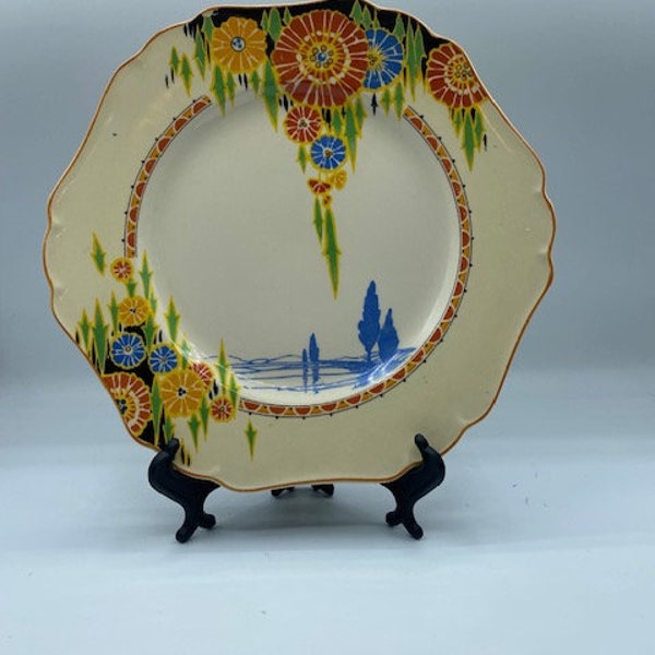 Vintage Royal Ivory Maddock England - SUNBURST Plate