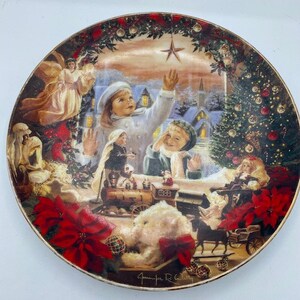 The Bradford Exchange A Christmas Wish Limited edition Plate 8059B
