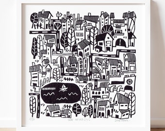 LINOCUT > INFINITE CITY #1 [0,0]