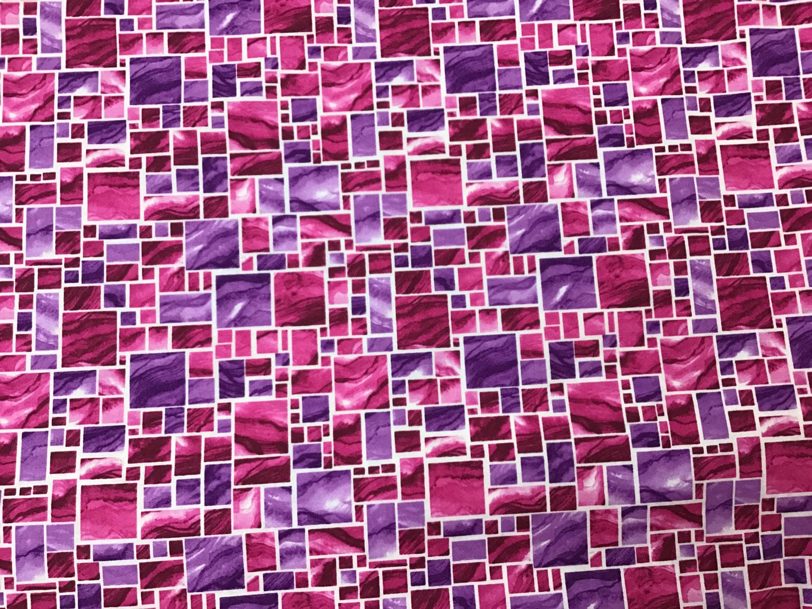 100 Cotton Stained Glass Fabric Aziza by Blank Quilting Etsy