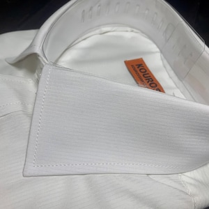 Men's Premium Designer Modern Slim Fit Dress Shirt with matching FREE collar cover, White