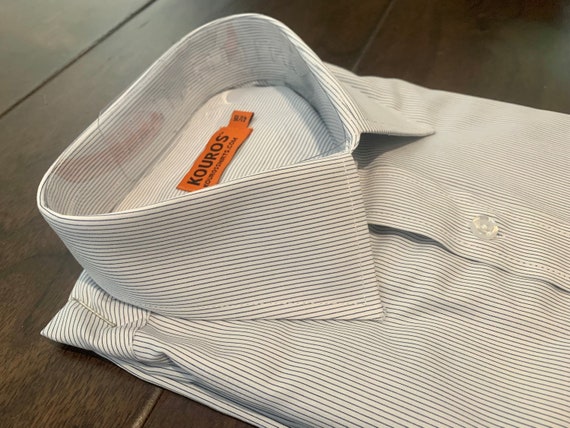 Men's Slim Fit Cotton Dress Shirt - Semi-spread Collar - Etsy
