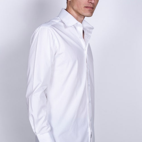 Men's Premium Modern Fit Wing Tip Tuxedo Dress Shirt With - Etsy