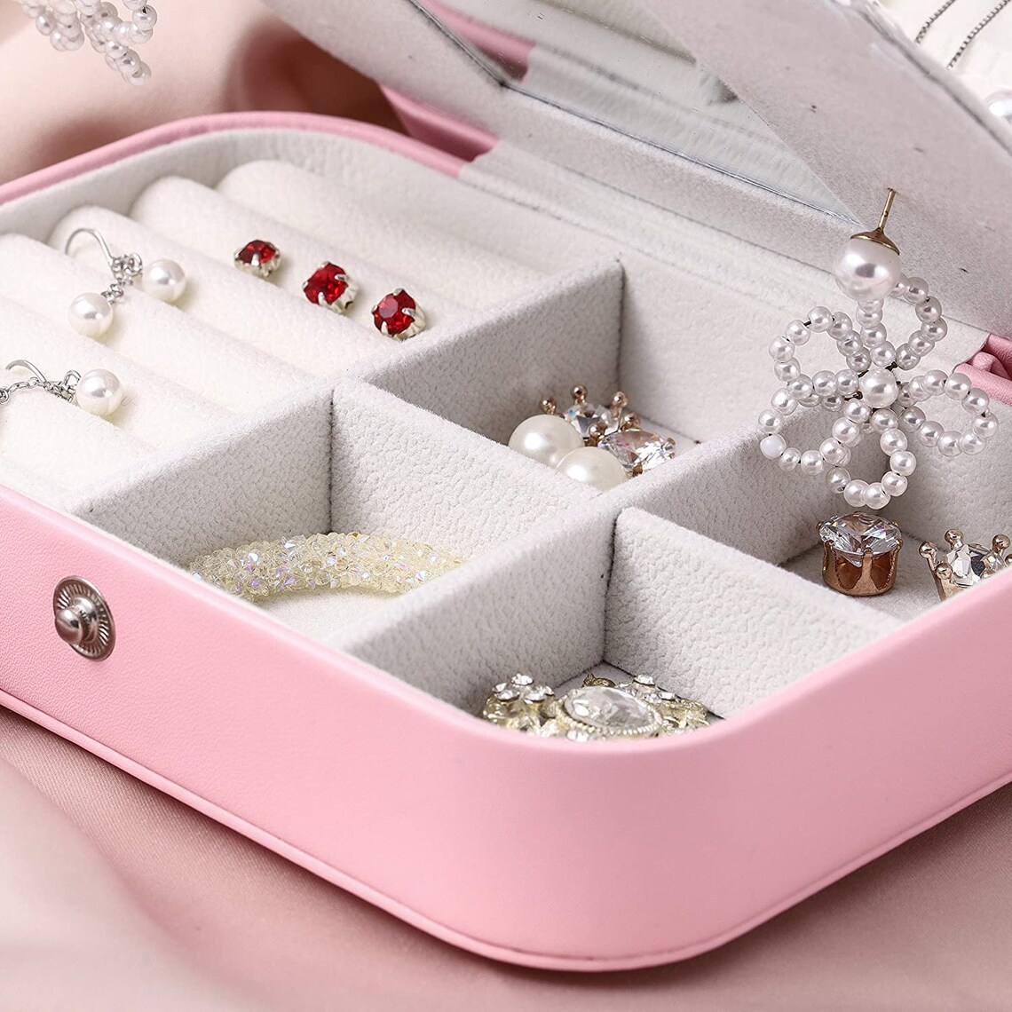 Small Jewelry Box Mini Jewelry Box Women Travel Jewelry Etsy