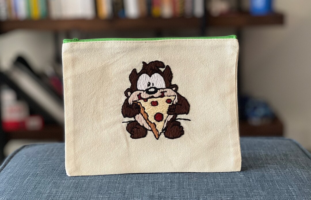 Tasmanian Hand Embroidered Canvas Bag Etsy