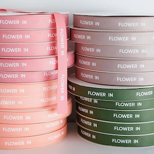Nastro in grosgrain personalizzato da 1/2 pollice Confezione regalo stampata con logo Spool da 100 iarde