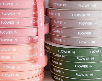 1/2 inch Custom Grosgrain ribbon 100 yards Spool Logo printed gift Packaging