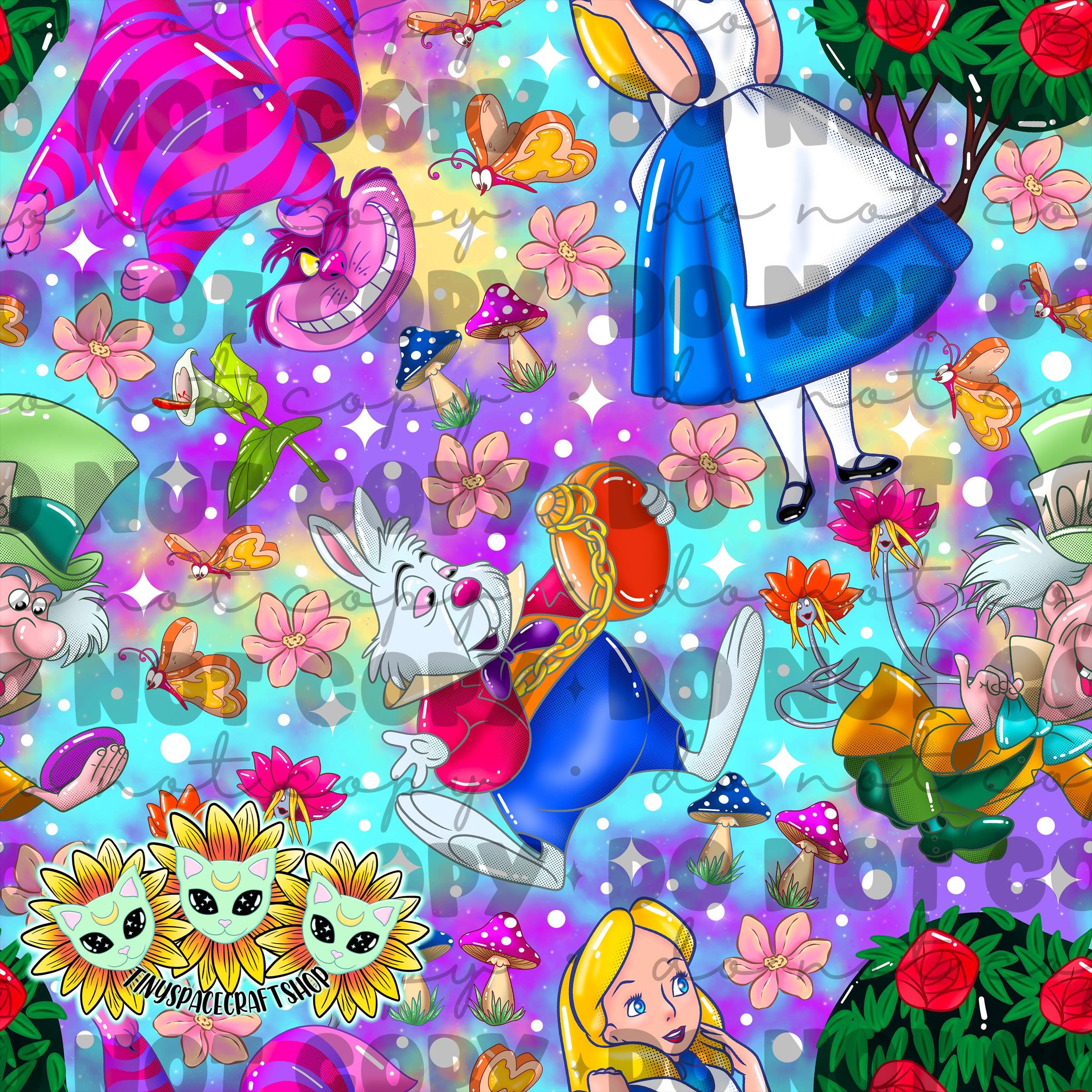 Wonderland Repeating Tiled Seamless Pattern - Etsy