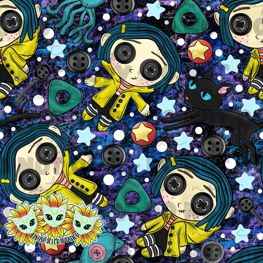 Buttons Doll Seamless Repeating Pattern - Etsy