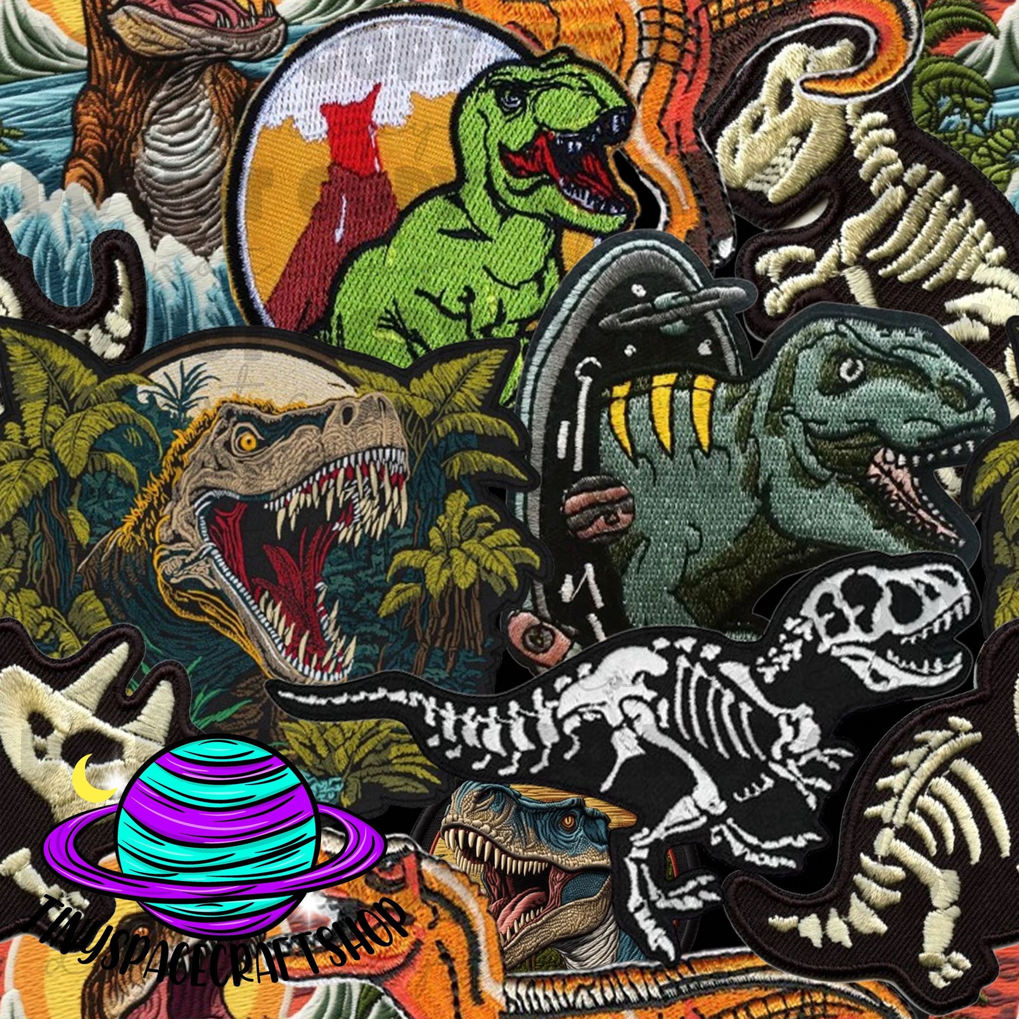 Dino Patch SEAMLESS - Etsy