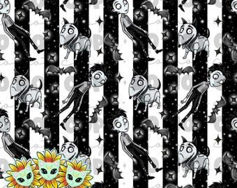 Patrón de mosaico sin costuras que se repite en forma de caricatura de Frankenstein