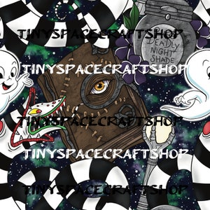Halloween mash up hand drawn SEAMLESS PNG