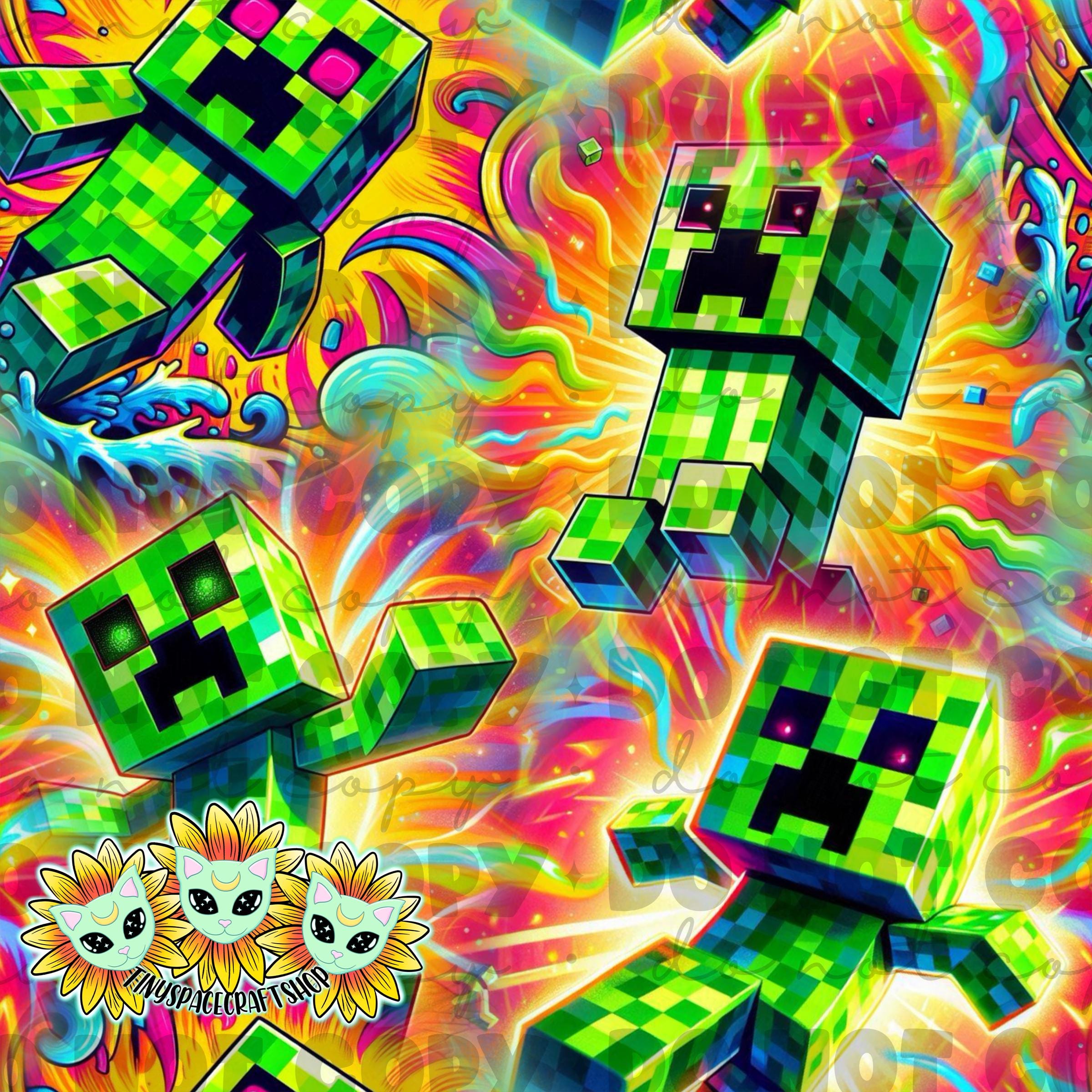 Bright Creep Seamless Repeating Pattern - Etsy