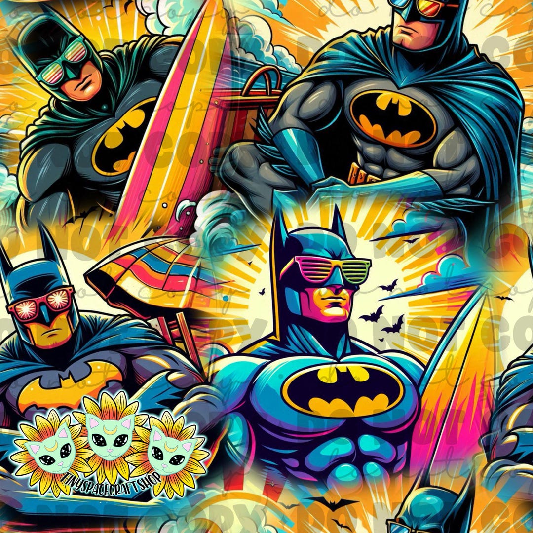 Beach Bat Seamless Repeating Pattern - Etsy