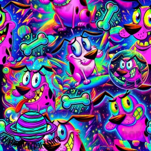 Scared dog SEAMLESS png
