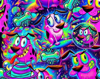 Scared dog SEAMLESS png