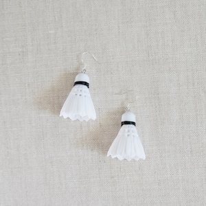 Badminton earrings, sports earrings