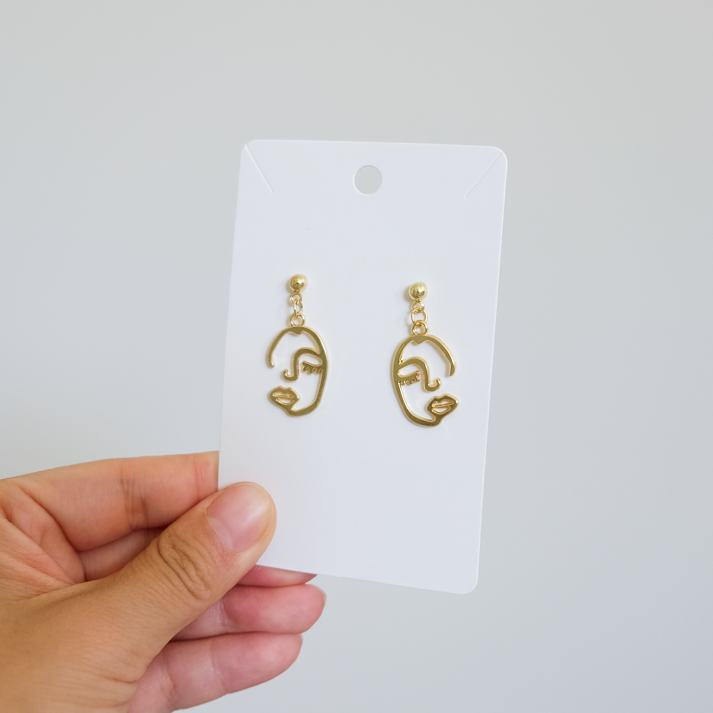 Abstract Character Line Earrings Abstract Art Earrings Etsy UK