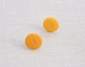 Pendientes de galleta, pendientes lindos, pendientes de galleta, pendientes de comida