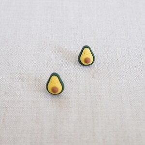 Avocado earrings, cute earrings, simulation earrings