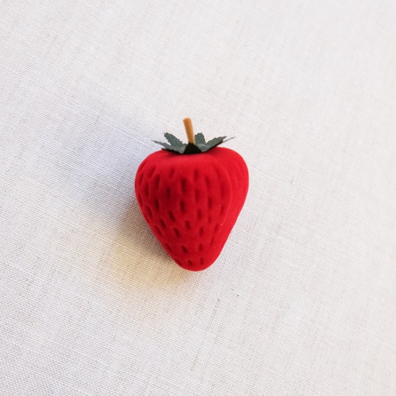 Mikikit Scatola per Anelli a Forma di Fragola Set 1 Pezzo