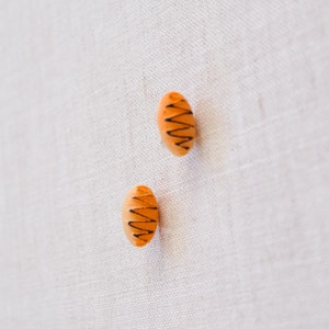 Bread earrings, food earrings, cute earrings
