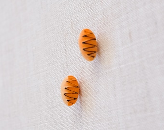 Bread earrings, food earrings, cute earrings