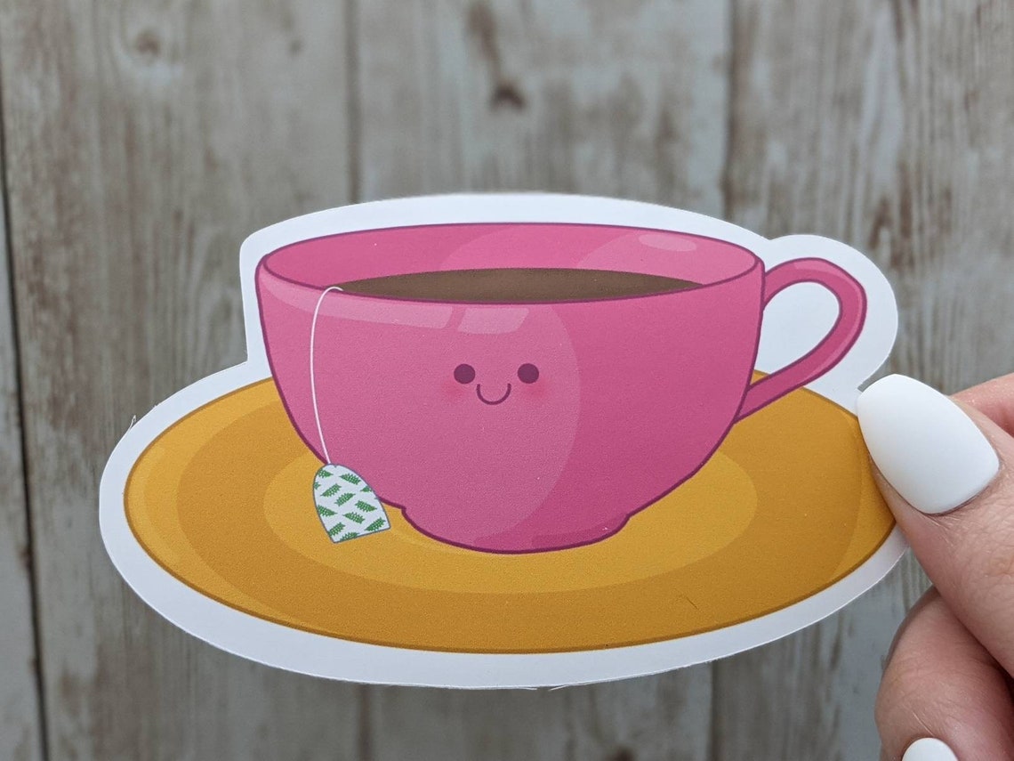 Autocollants Kawaii Tea Set Kawaii Teacup Kawaii Food Etsy