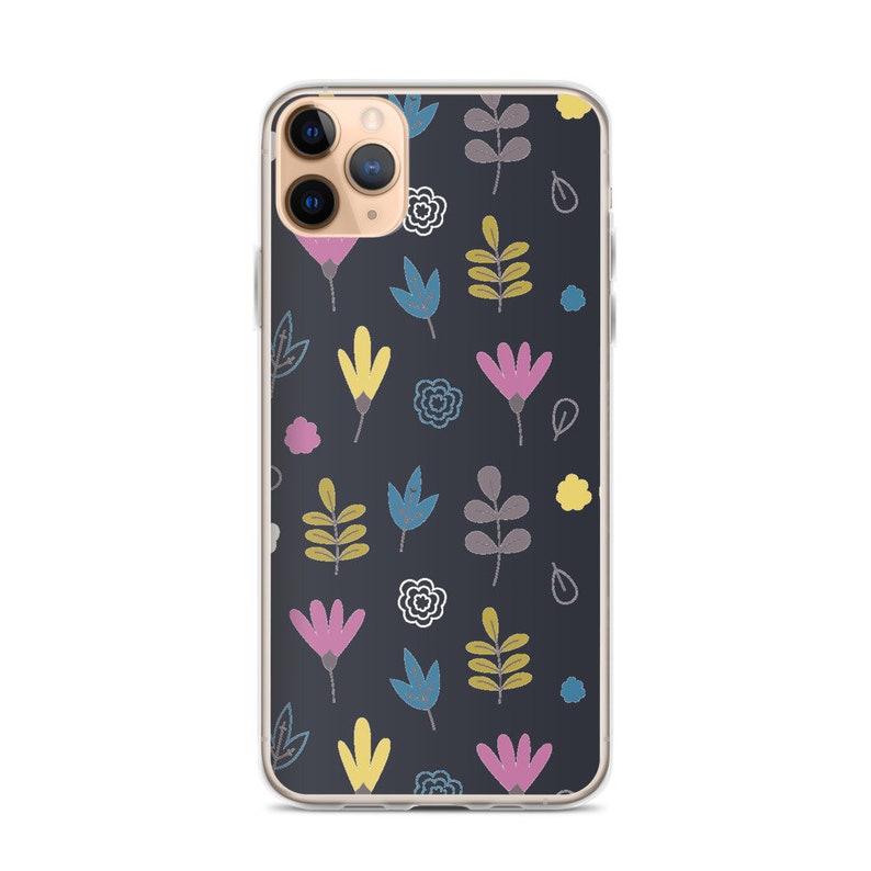 Iphone 12 Pro Max Case Dark Purple Lilies Iphone Case Iphone Etsy
