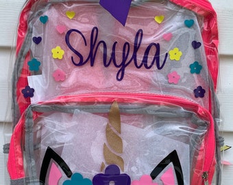 Clear Backpack - Etsy