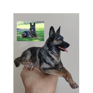 Custom German Shepherd: Personalized Dog Figurine - Wedding Cake Topper - Pet Memorial