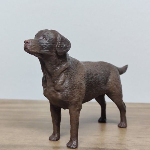 Brown Labrador retriever - choco labrador - personalized painting service - Labrador dog  - dog statue - cake topper - dog birthday