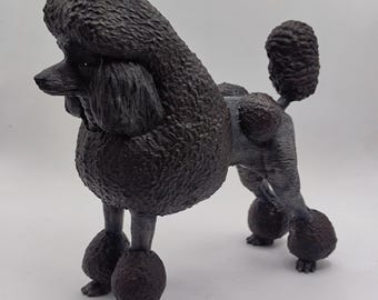 Custom Poodle - Personalized painting service - toy poodle statue - dog statue