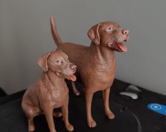 Personalized Labrador Dog Figurine – Custom Pet Memorial - Wedding Cake Topper