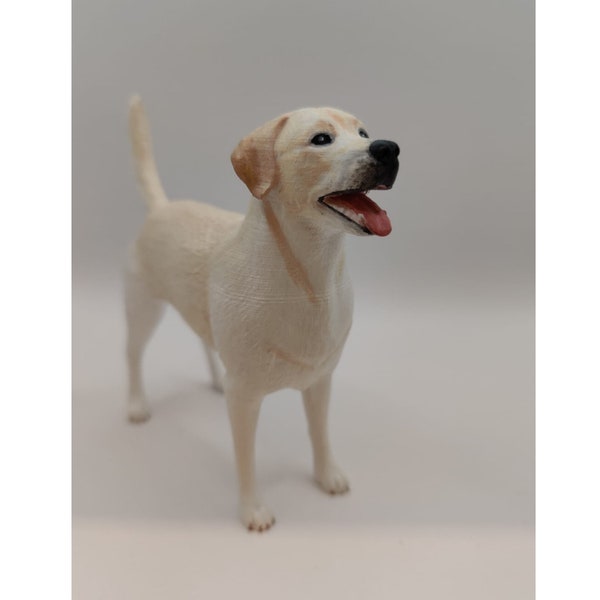 Labrador retriever - cream labrador - personalized painting service - Labrador dog  - dog statue - cake topper - dog birthday