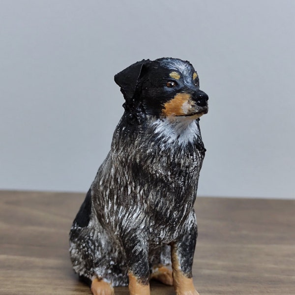 Custom Australian shepherd - dog cake topper - Personalized painting service - Australian shepherd statue - dog statue - dog figurines -