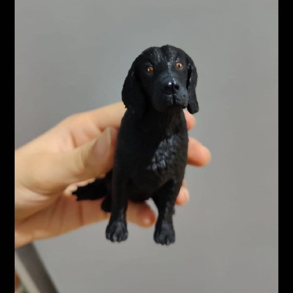 Custom English Cocker Spaniel - Personalized painting service  - Handmade painting - 3D Dog Statue - cake topper -