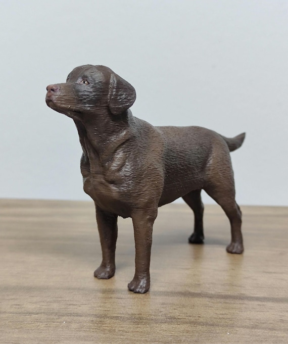 Personalized Chocolate Labrador Figurine – Custom Dog Cake Topper