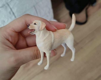 Personalized Labrador Retriever Statue: Custom Dog Cake Topper, Personalized design and painting