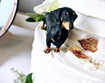 Personalized Wedding Cake Topper: Realistic Dog Statue - we have every breed of dog model available