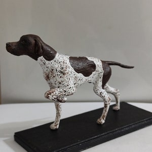 Custom English Pointer - wedding cake topper - Personalized painting service  - 3D Dog Statue - cake topper - English Pointer statue