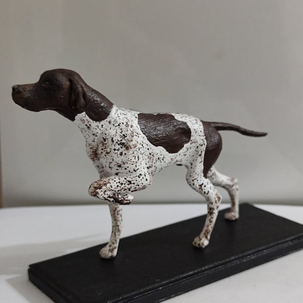 Puntatore inglese personalizzato - topper per torta nuziale - Servizio di pittura personalizzato - Statua del cane 3D - topper per torta - Statua del puntatore inglese