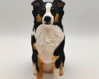Custom Australian Shepherd Dog Statue – Handcrafted Figurine for Dog Collectors and Home Decor