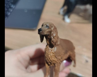 Custom Dog Statue – Personalized Irish Setter Figurine, Pet Memorial