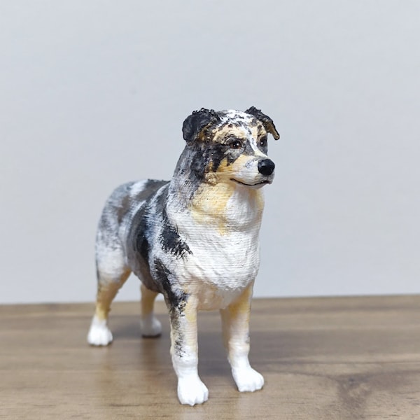 Personalized Australian shepherd - Christmas Ornament - custom cake topper - Personalized painting service - Australian shepherd statue -